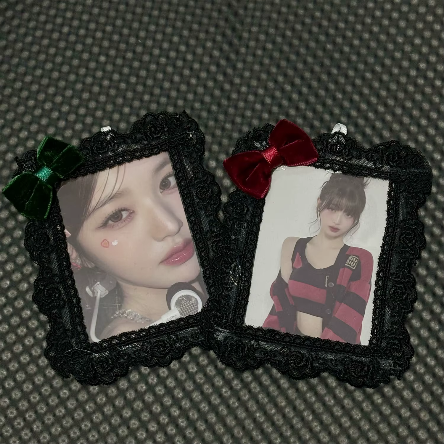 Porte-cartes photo noir