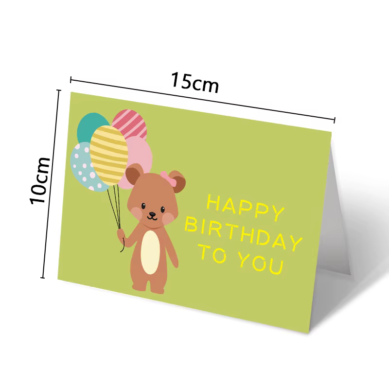 24 pièces carte de voeux joyeux anniversaire avec enveloppe cartes d'invitation de fête d'anniversaire enfants bricolage cartes manuscrites ensemble de cartes de Message
