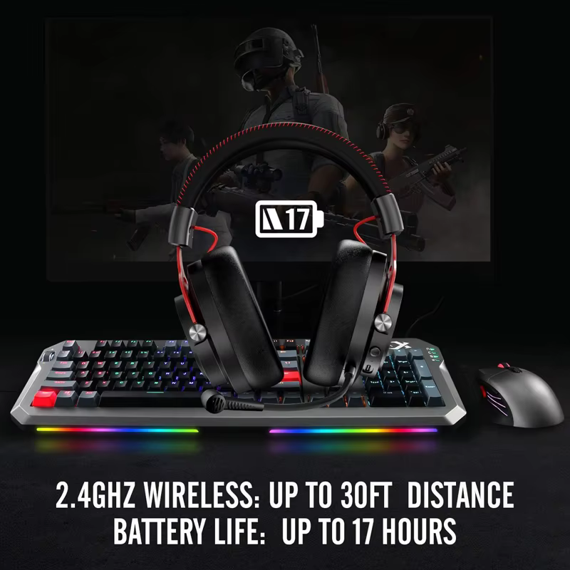 Casque de jeu sans fil NUBWO G03 avec micro pour PS5