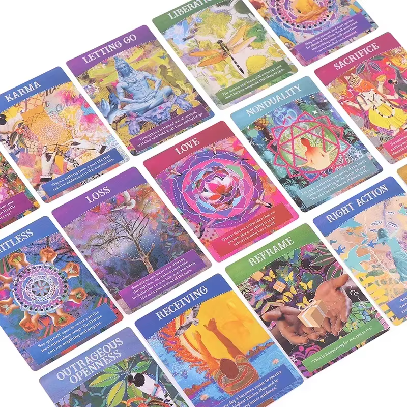 Abondance divine Oracle Deck explication anglaise Oracle Tarot carte pour Divination destin débutants Tarot D