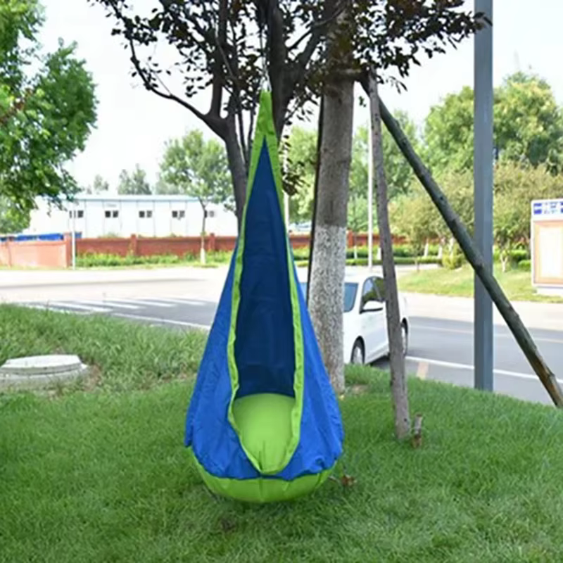 Chaise de jardin, hamac, coussin d'air durable, corde réglable, siège confortable, adapté à la relaxation en intérieur et en extérieur