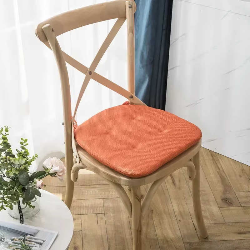 Heart de chaise en mousse à mémoire de forme, coussins de siège souples coordonnants avec sangles, tapis durables pour salon, cuisine, bureau