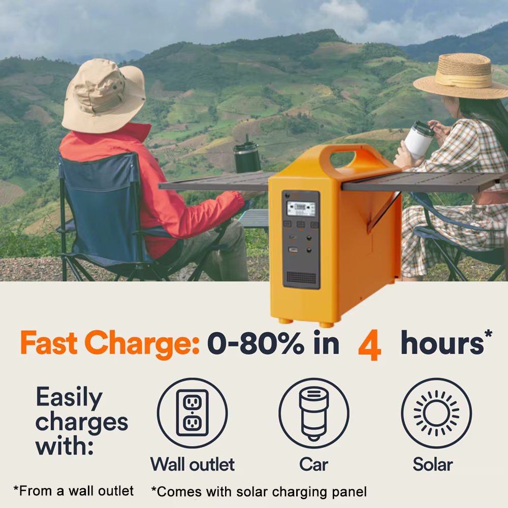 Station d'alimentation portable Gaiaray 100W 220V 110V, générateur solaire, alimentation de secours extérieure, LED avec panneau solaire pour le camping