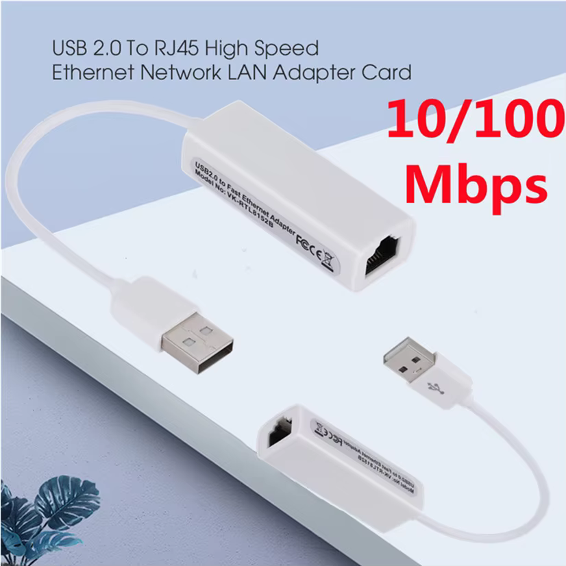 Carte réseau Portable USB 2.0 vers RJ45