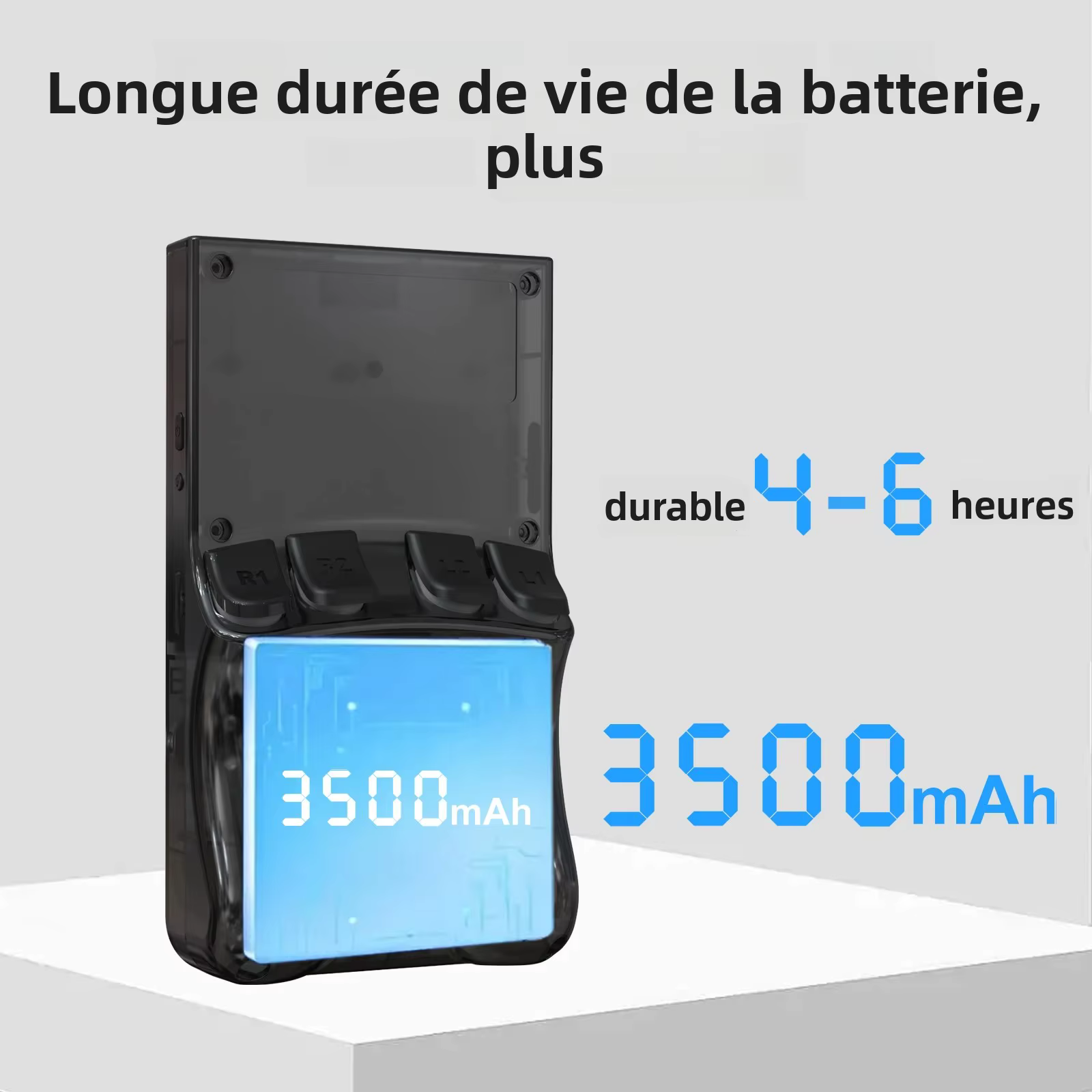 GAMINJA ANS13 Console de jeu vidéo Portable rétro plus de 15000 jeux Linux intégré écran IPS de 4.0 pouces