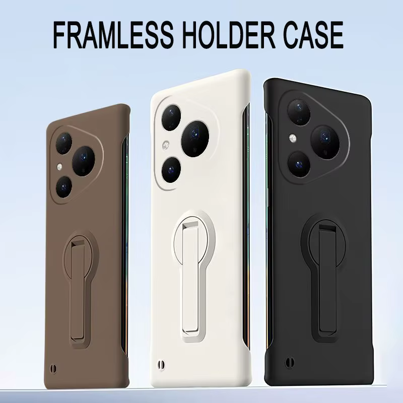 Coque de téléphone pour Huawei Pura 80 70 Ultra P60 P50 P40 P30 Pro, housse fine PC sans cadre, support rotatif, antichoc