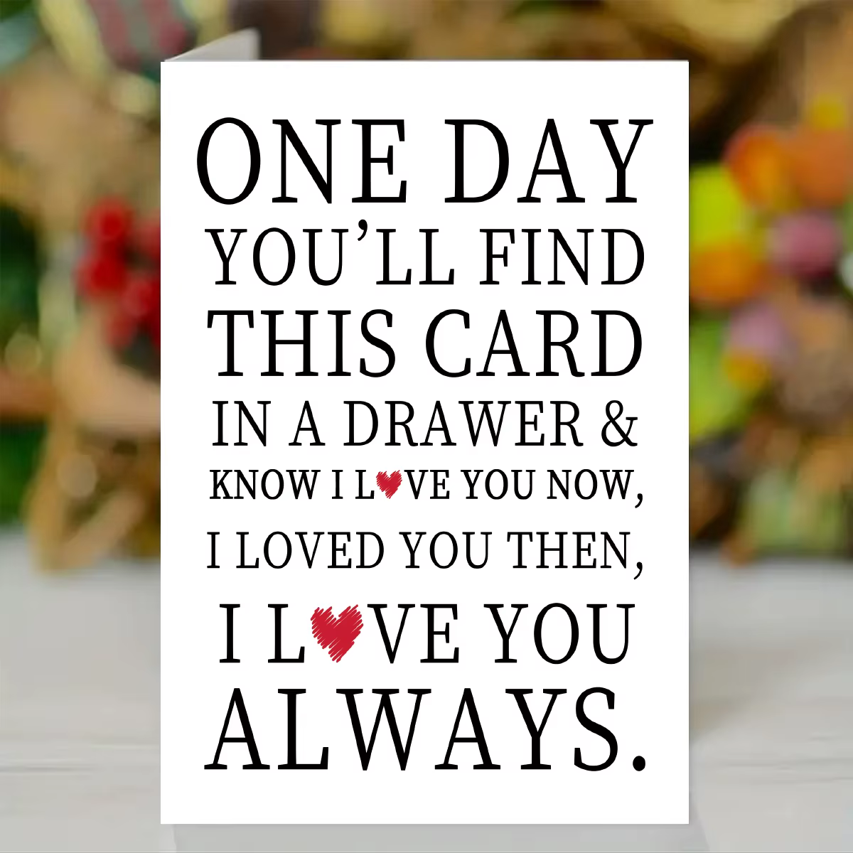 Carte de vœux avec Message d'amour en forme de cœur, avec enveloppe, pour Couple, mari, femme, amé, cadeau pour la saint-valentin, anniversaire, 1 pièce