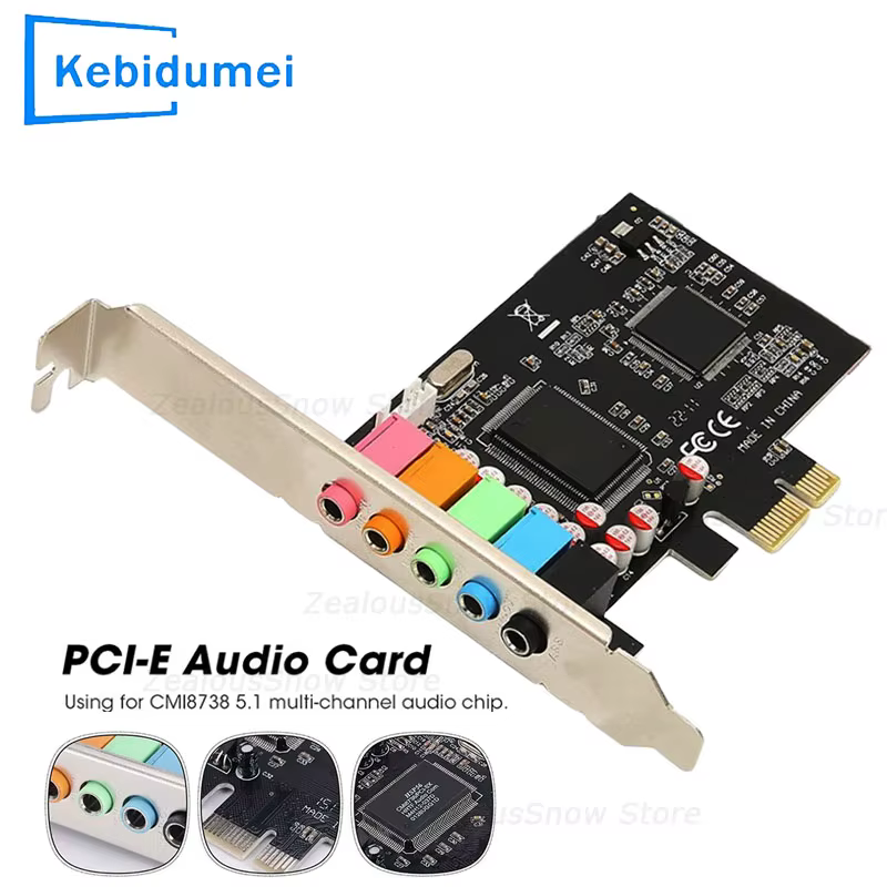 Carte son Pcie 5.1 PCI Express effet sonore