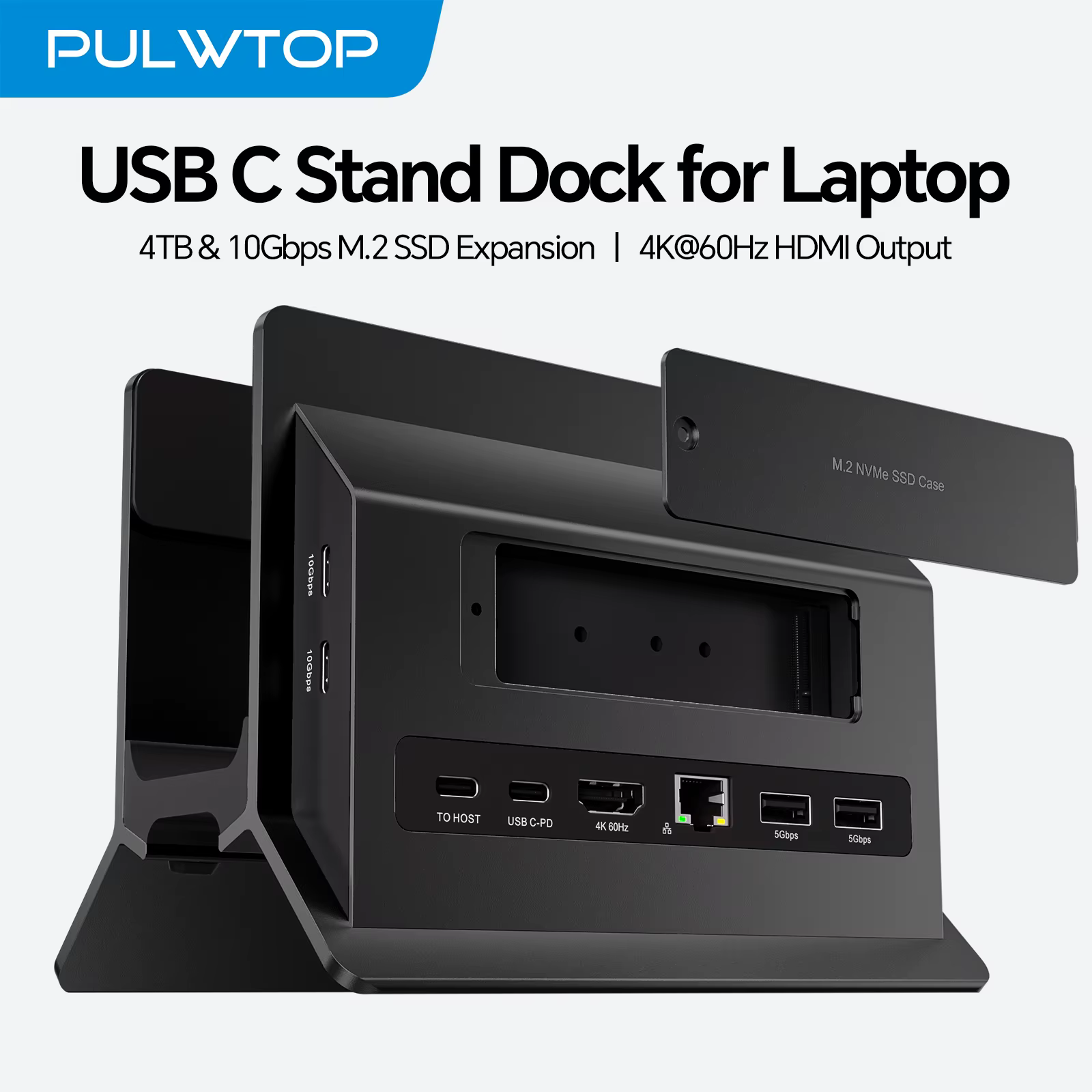 Station d'accueil pour ordinateur portable PULWTOP avec extension SSD M.2