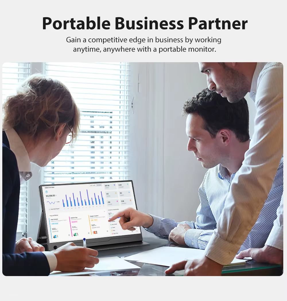 UPERFECT moniteur à écran tactile Portable 14 "1080P FHD HDMI ordinateur de bureau