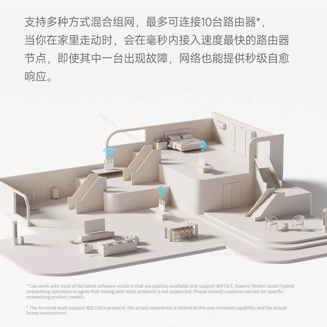 Xiaomi-Routeur BE3600 Qualcomm Quad Core Gaming Treatmuqueuse