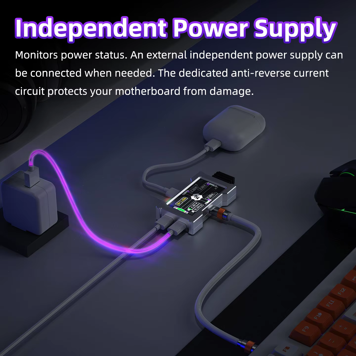 Hub USB de jeu HMHUB - 2 entrées