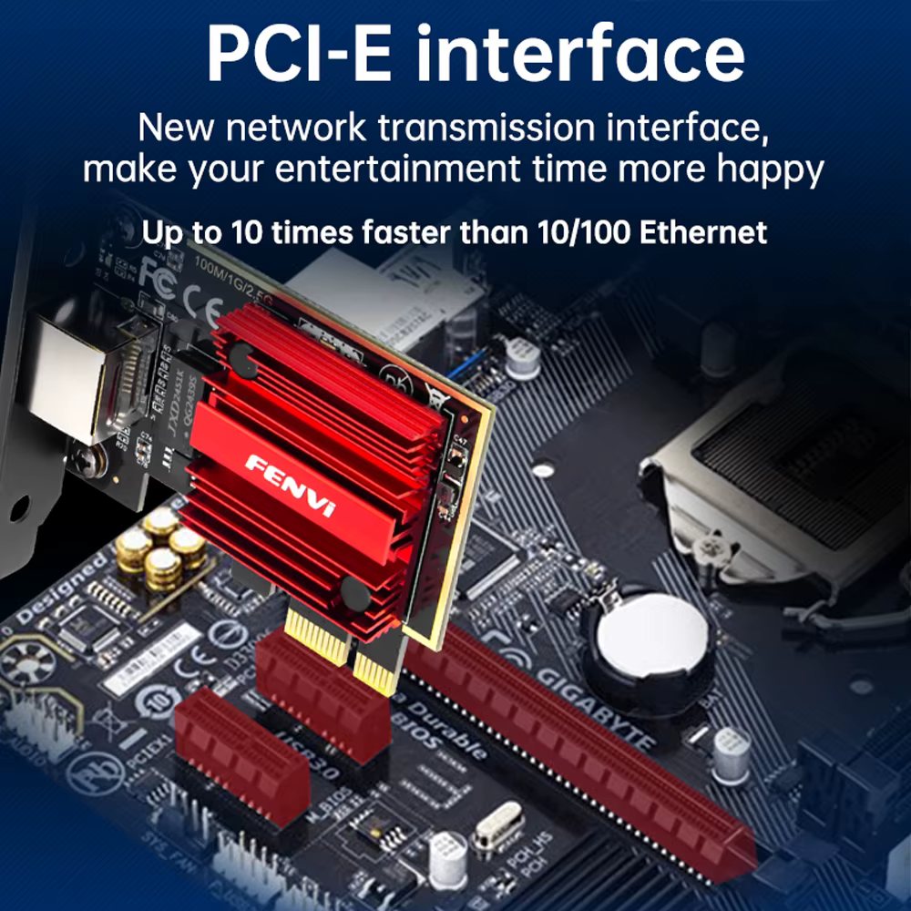 Carte réseau 2.5G PCI-E vers RJ45