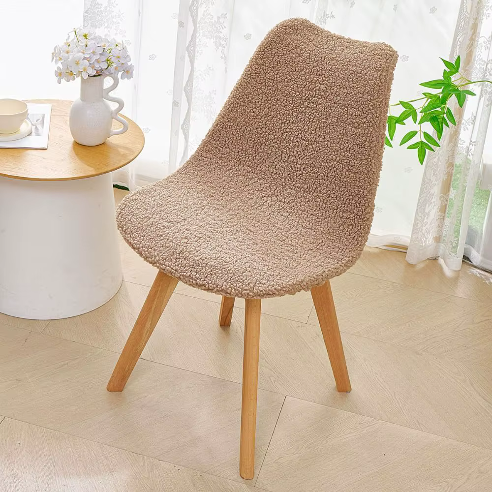 Housse de chaise de bar en tissu extensible, moderne et minimaliste, antidérapante, texture douce, amovible et lavable