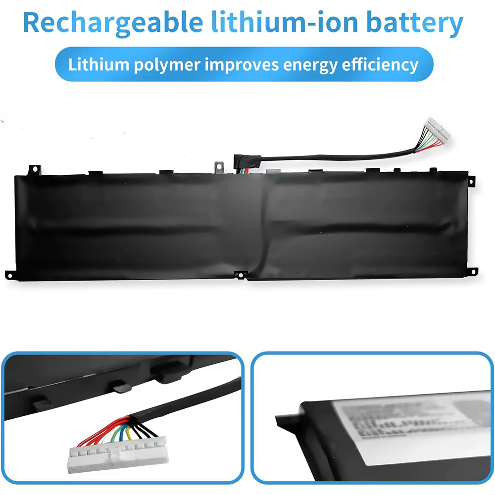 Batterie pour ordinateur portable BTY-M6L compatible avec MSI GS65 Stealth Thin 8SE 8SF 8SG 8RF 9SD 9SE 9SF 9SG Modern