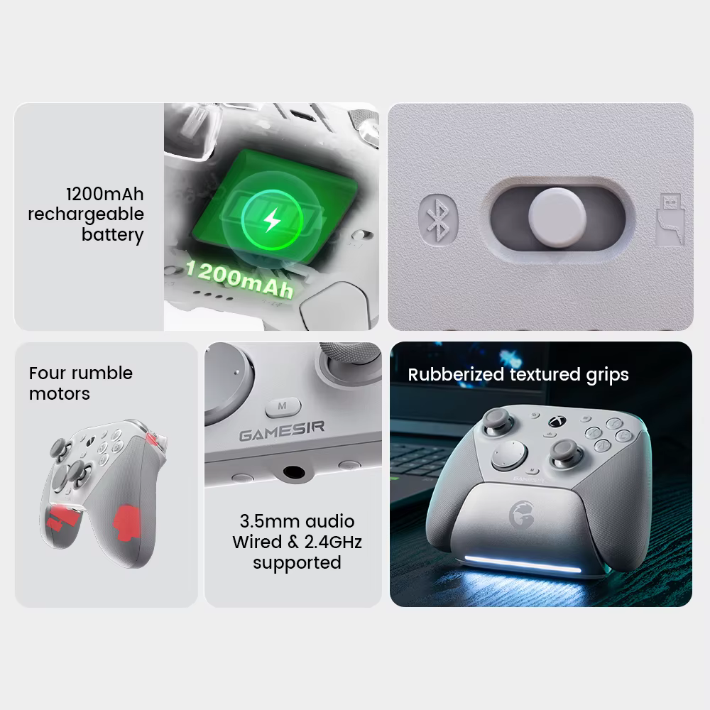 Manette de jeu filaire GameSir G7 Pro avec station de charge pour Xbox Series X S