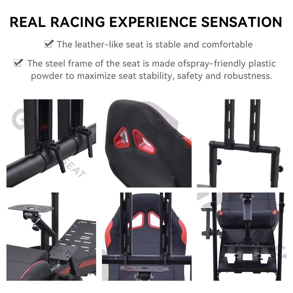 Siège de simulateur de course GY046-4 pour jeux de course automobile