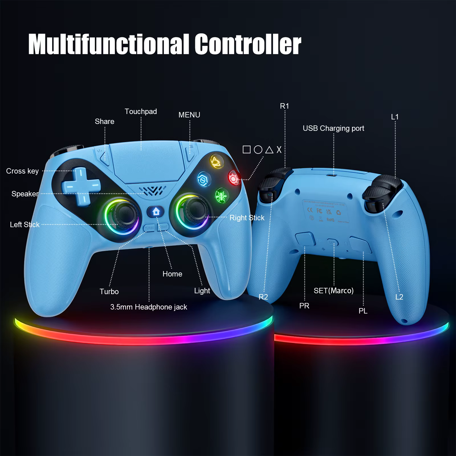 Manette de jeu sans fil pour Playstation 5
