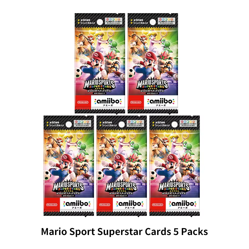 ARTSWIFT Cartes Nintendo Amiibo Mario Sport Superstar 1 BOÎTE Tous les 90 PIÈCES Version Asiatique Accessoires de Jeu Originaux