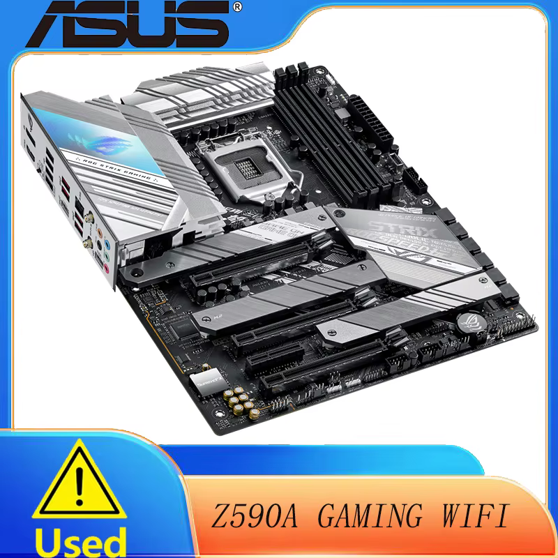 ASUS ROG Strix Z590-A Gaming WiFi 6 LGA 1200 (Intel 11e/10e génération) ATX White Scheme Carte mère de jeu