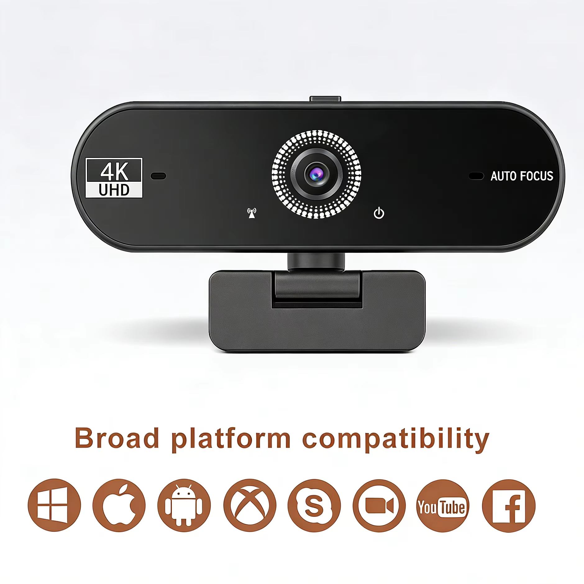 Webcam 4K pour PC, 30fps