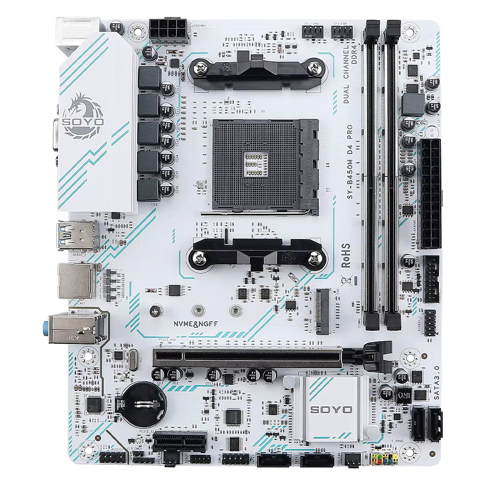 Carte mère AMD Classic B450M mémoire DDR4 double canal
