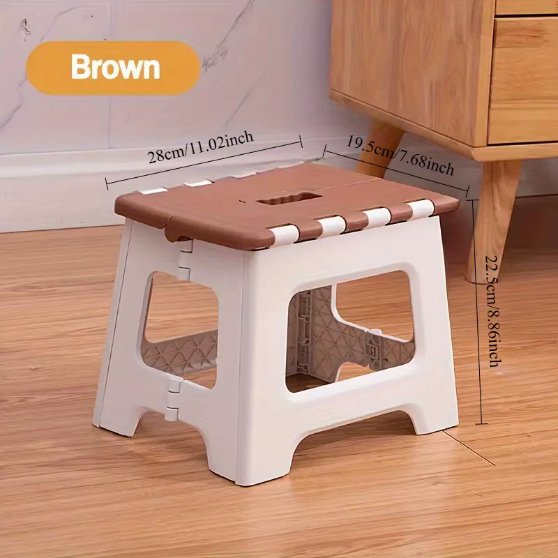Tabouret pliant portable et tendance, structure durable, adapté à une utilisation intérieure et extérieure, un indispensable pour la maison