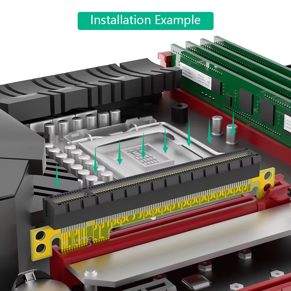 Adaptateur de carte d'extension PCI-E Express 1x à 16x