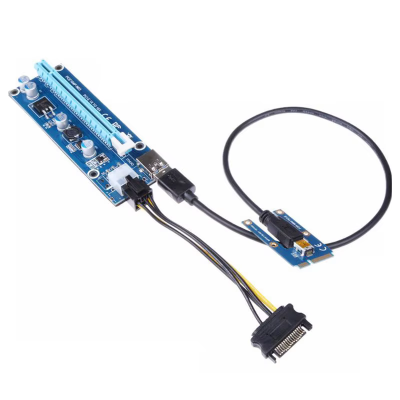 Mini PCIe à PCI express 16X Riser pour ordinateur portable