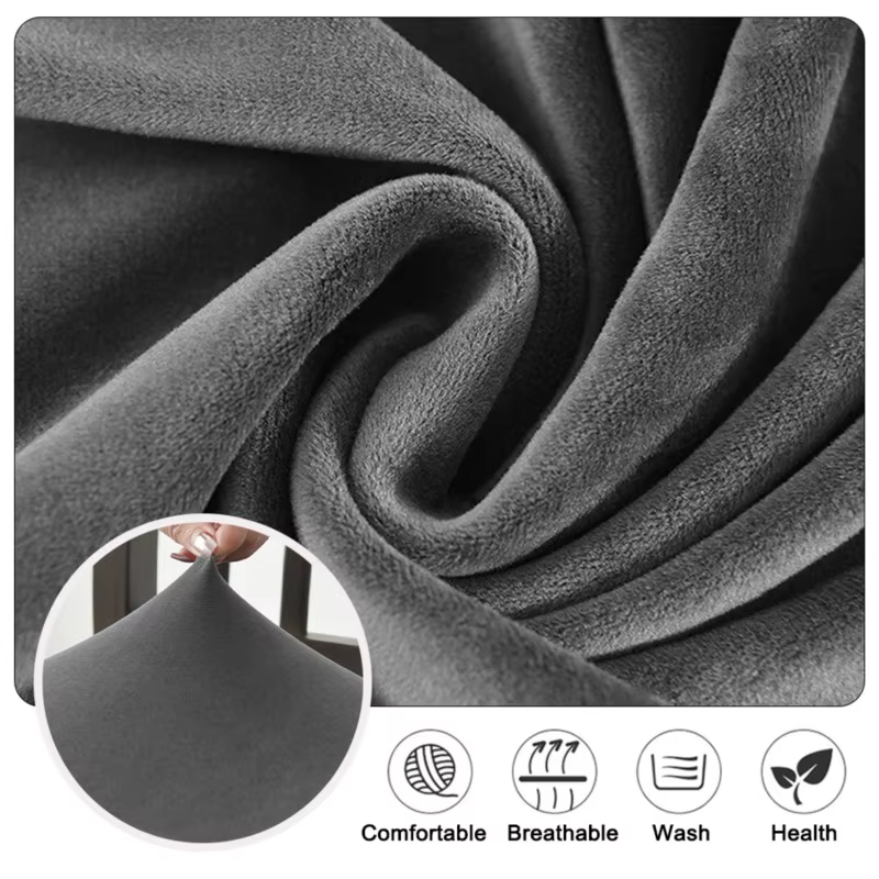 Housses de coussin de chaise en velours, très extensibles, pour salle à manger, salon, siège de chaise, housse de protection pour bureau, cuisine, Banquet
