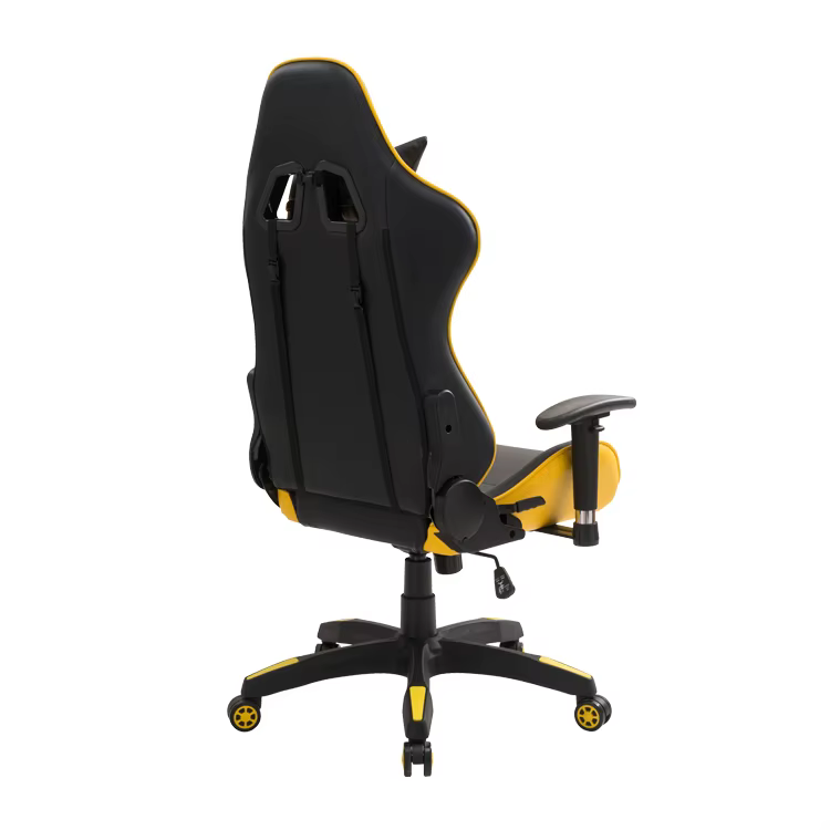 Chaise de Gamer Moderne Personnalisée Noire et Jaune