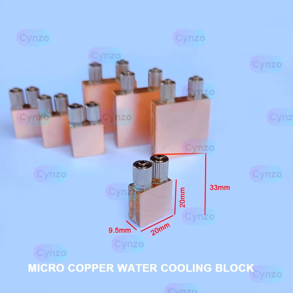 Bloc de refroidissement par eau en cuivre pour ordinateur portable
