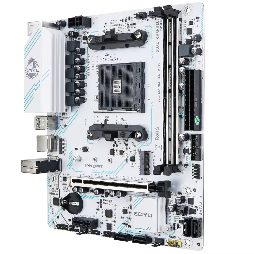 SOYO nouvelle carte mère AMD B450M double canal DDR4 mémoire AM4