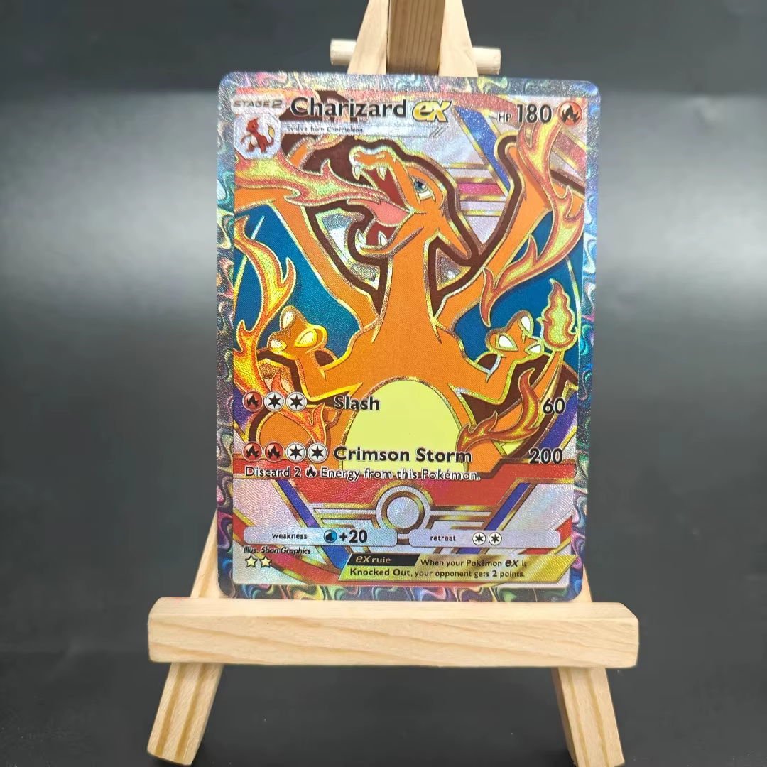 Bricolage Pokemon TCG cartes de poche immersive EEVEE pikachu Charizard Mew Dialga Solgaleo Lugia Arceus Lillie EX APP carte de jeu