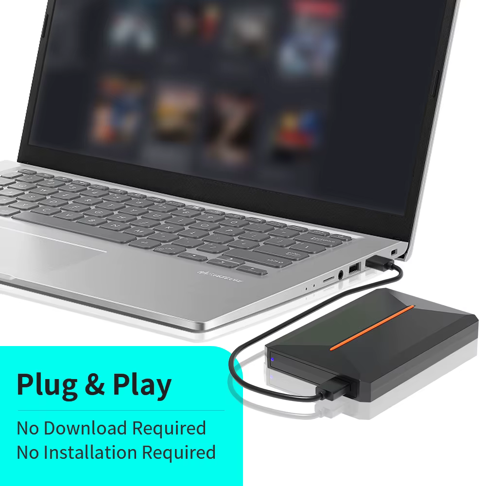 Hyper Base Lbox 500GB disque dur de jeu pour PS4/PS3/PS2/Wii/Wiiu/Gamecube/Saturn avec plus de 3700 jeux Plug & Play pour Win PC Launchbox