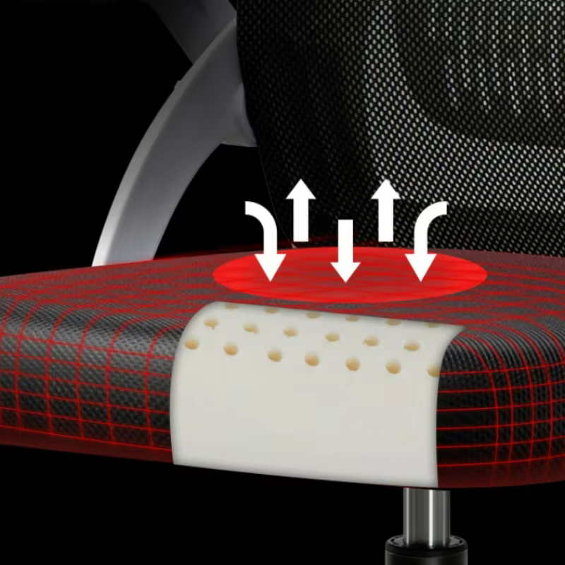 Chaise de bureau ergonomique à roulettes