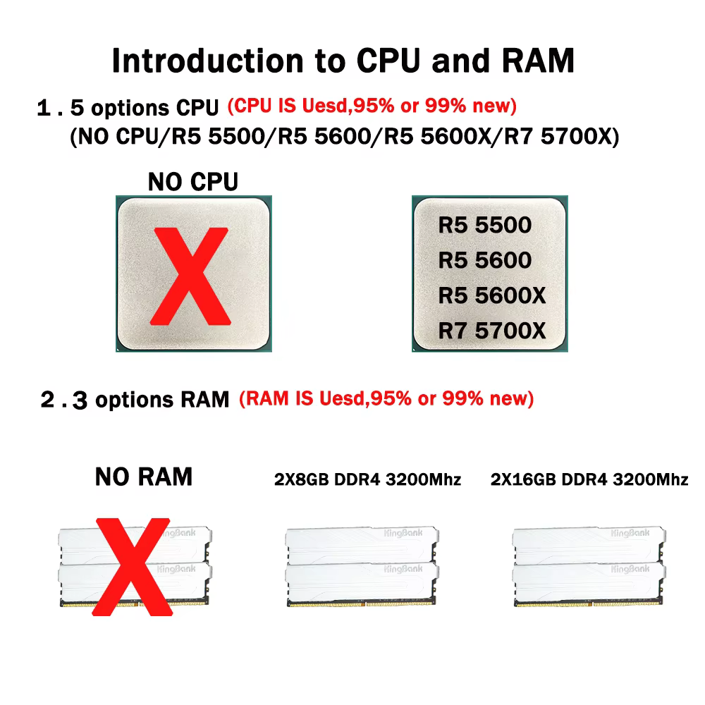 Carte mère MAXSUN B550M compatible avec AMD R7 5700X