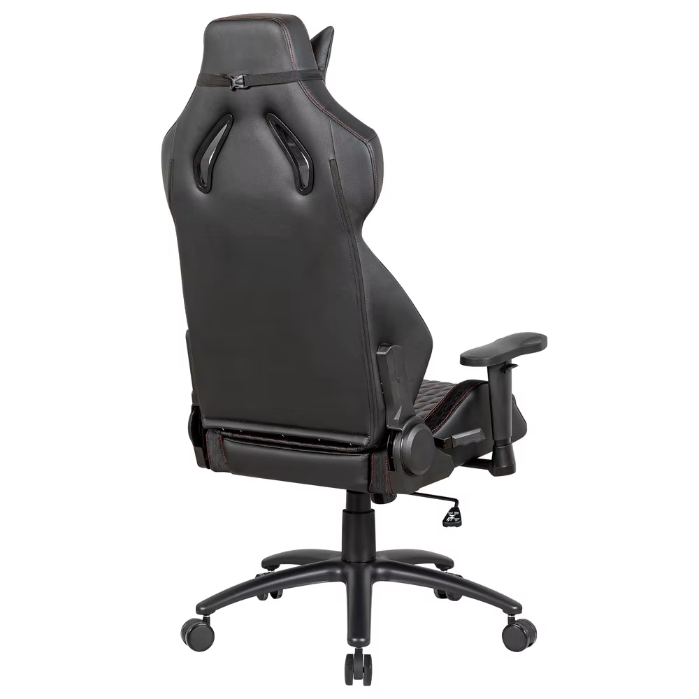 Chaises de bureau pivotantes confortables et réglables avec revêtement en PUC et cuir velours