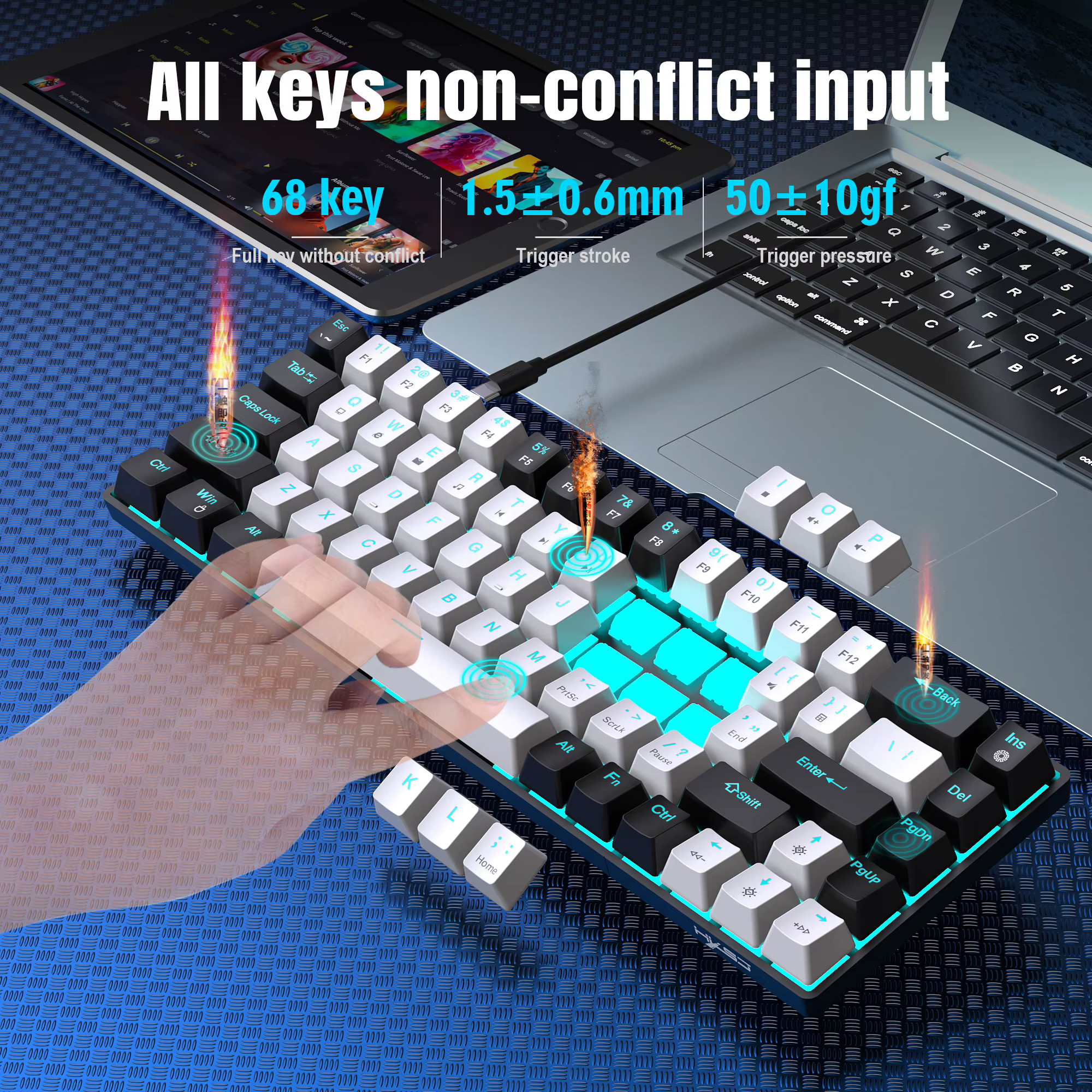 Clavier de jeu mécanique