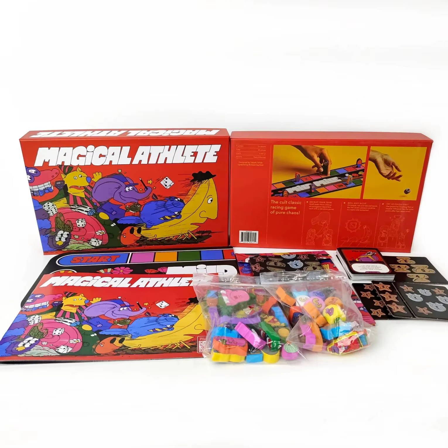 Jeu de cartes Magic Athlete - Face-à-face sportif sauvage pour 2 à 6 joueurs, jeu de société multijoueur « Hot Streak » pour soirées jeux et rassemblements