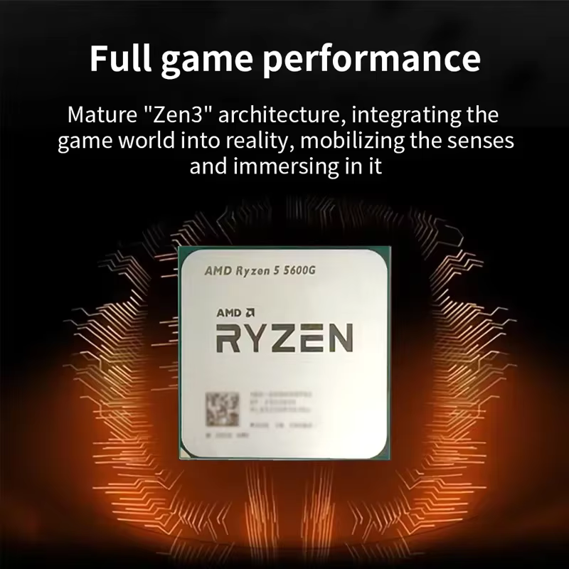Processeur de jeu pour ordinateur de bureau AMD Ryzen5 R5 5600G
