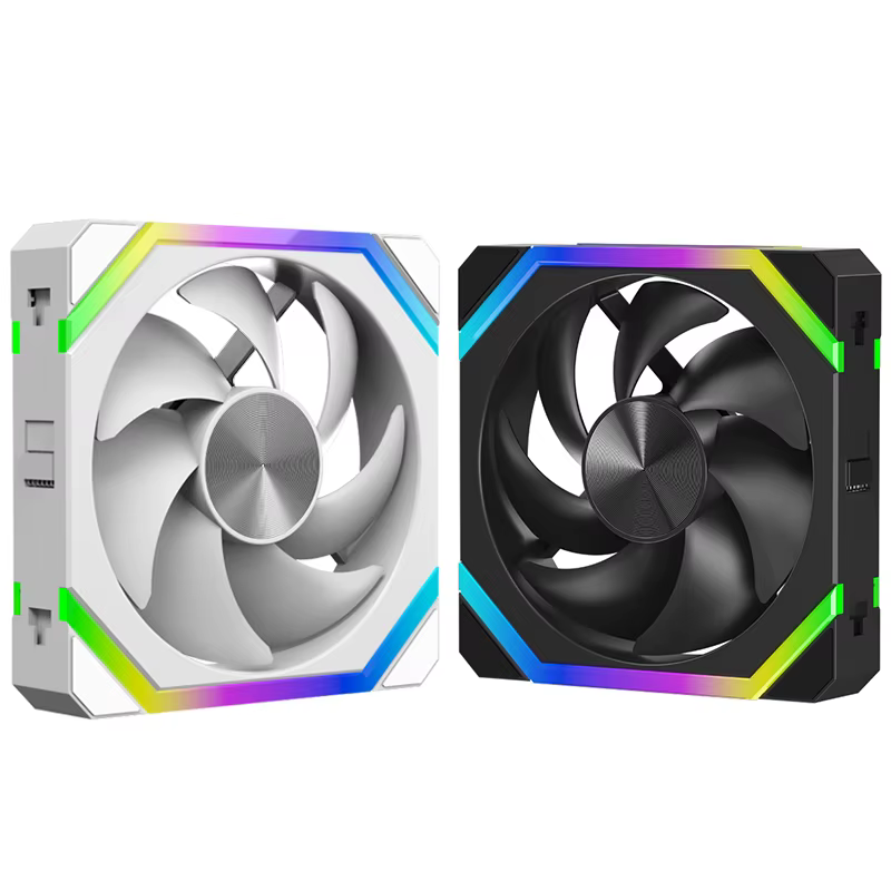 JUMPEAK CS120 ARGB ventilateur de refroidissement 360mm 240mm épissage empilable modulaire PWM silencieux 120mm RGB ventilateurs pour boîtier PC de jeu refroidisseur d'eau