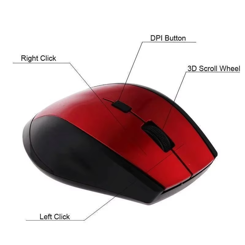 Souris de jeu sans fil 2.4Ghz