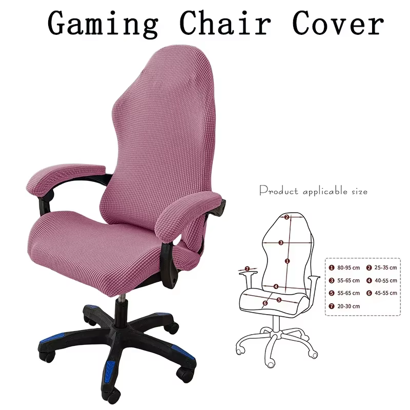 Housse de chaise de jeu universelle Simple, à la mode, pour siège de jeu d'ordinateur, accoudoir, élastique, pivotante, décoration de maison