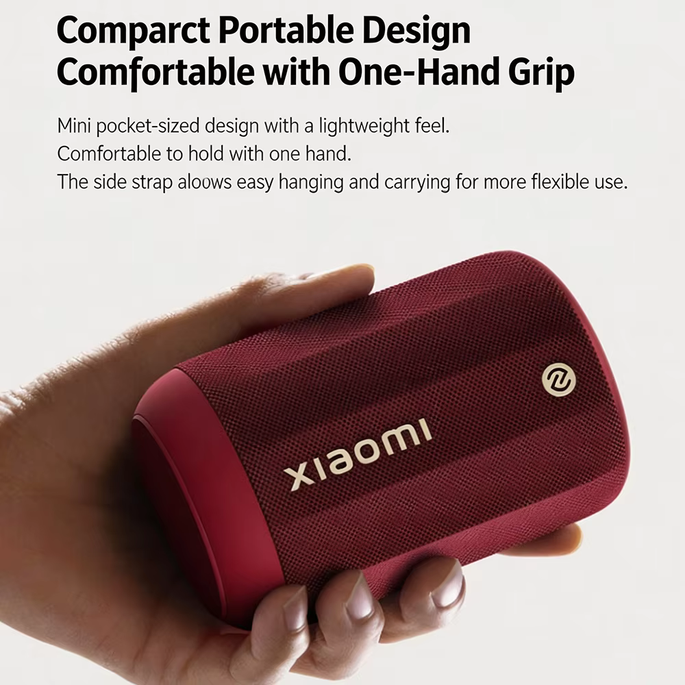 Le haut-parleur Bluetooth original Xiaomi Mini est compact et portable, avec un anneau lumineux ambiant RGB offrant des couleurs personnalisables CN.