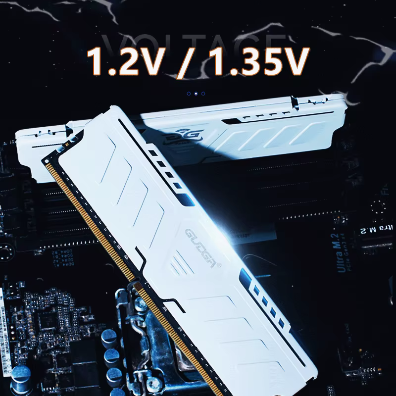‌ Mémoire de bureau GUDGA DDR4 RAM 3200MHz/3600MHz/2666MHz 8GB/16GB/32GB 288-Pin DIMM avec dissipateur thermique en aluminium