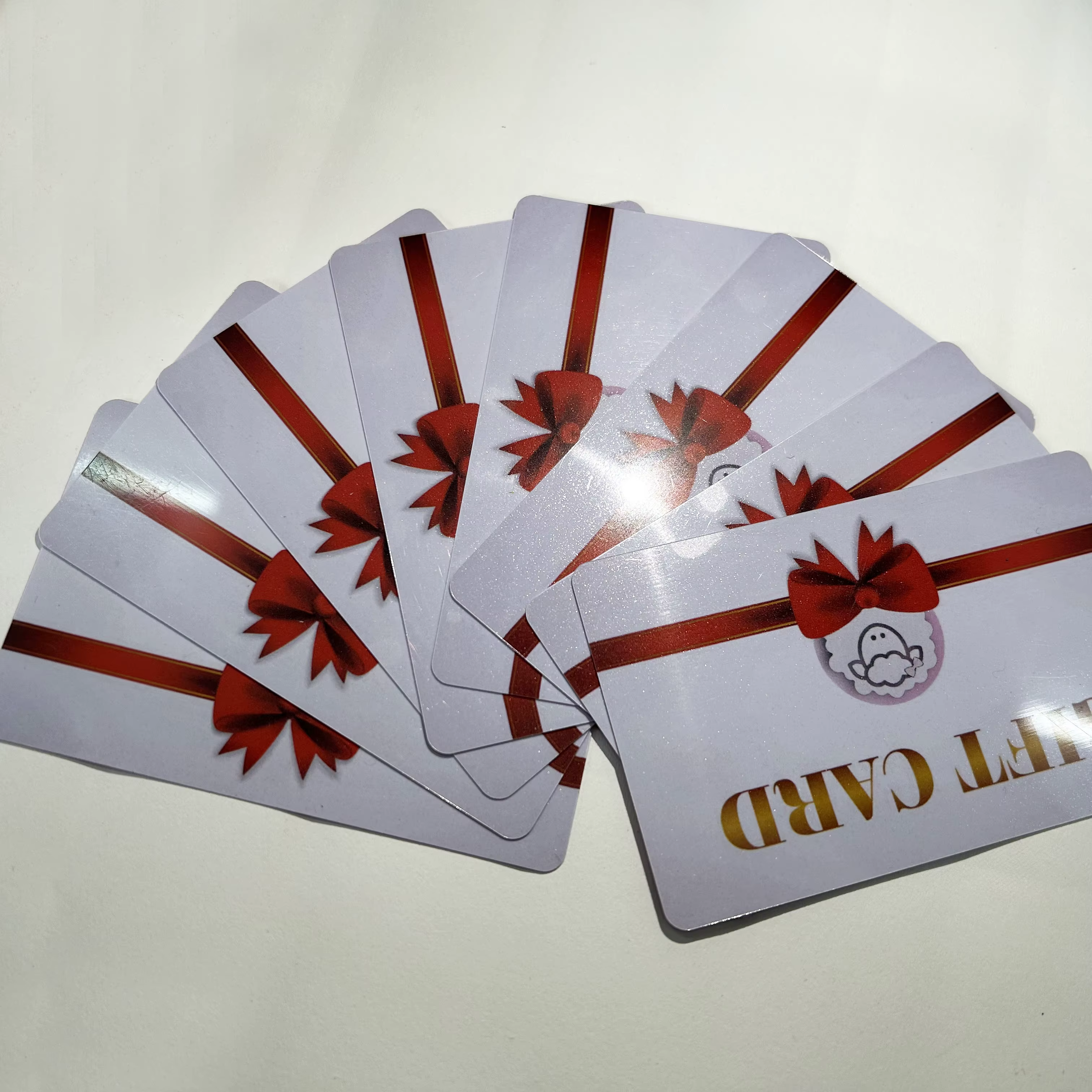 Cartes de visite en PVC, effet nacré, cartes de visite imperméables
