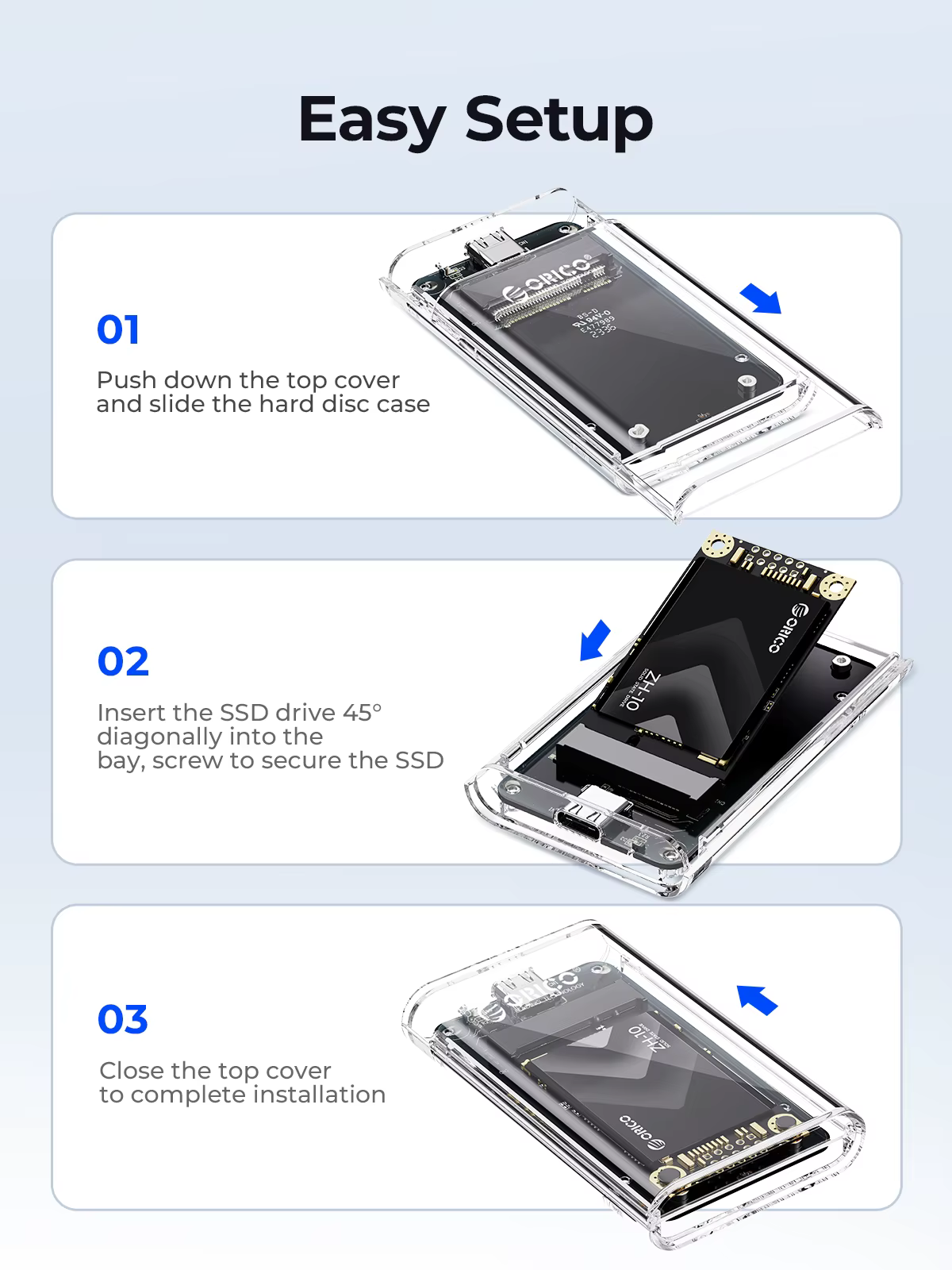 Adaptateur externe transparent
