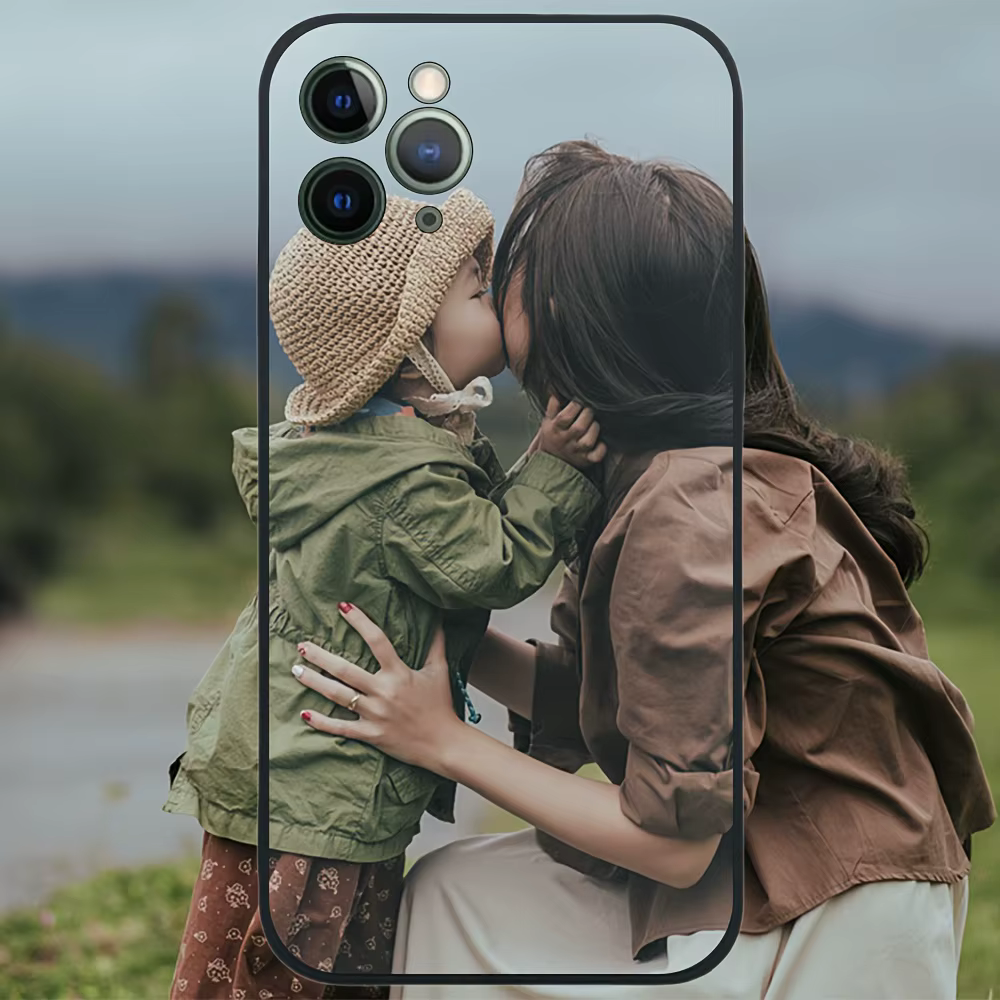 Coque de téléphone portable personnalisée en Silicone, motifs pour iPhone 16 Pro Max 15 Plus 14 13 12 11, Photo privée familiale, couverture d'anniversaire à faire soi-même