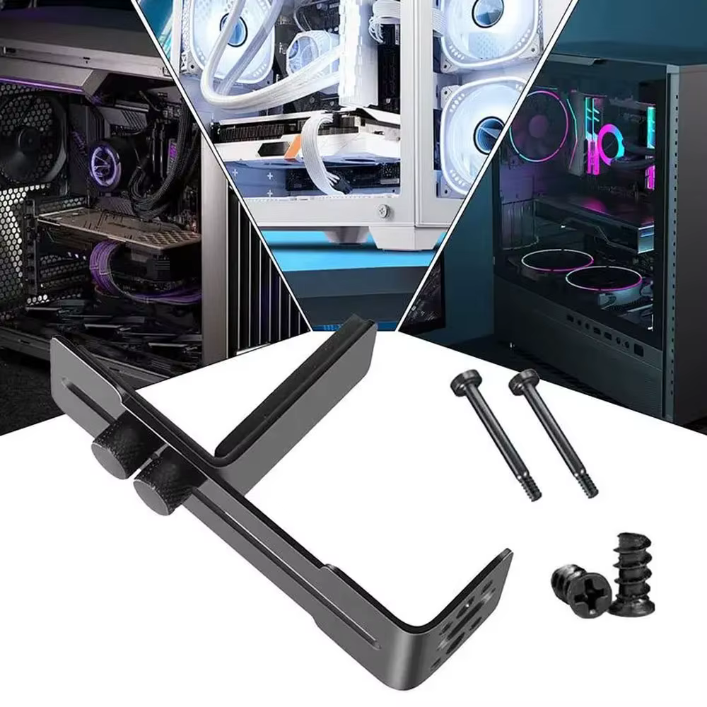 Support de carte graphique réglable, support de carte vidéo, support GPU pour boîtier de PC de bureau ITX/ATX, accessoire pour éviter le desserrage